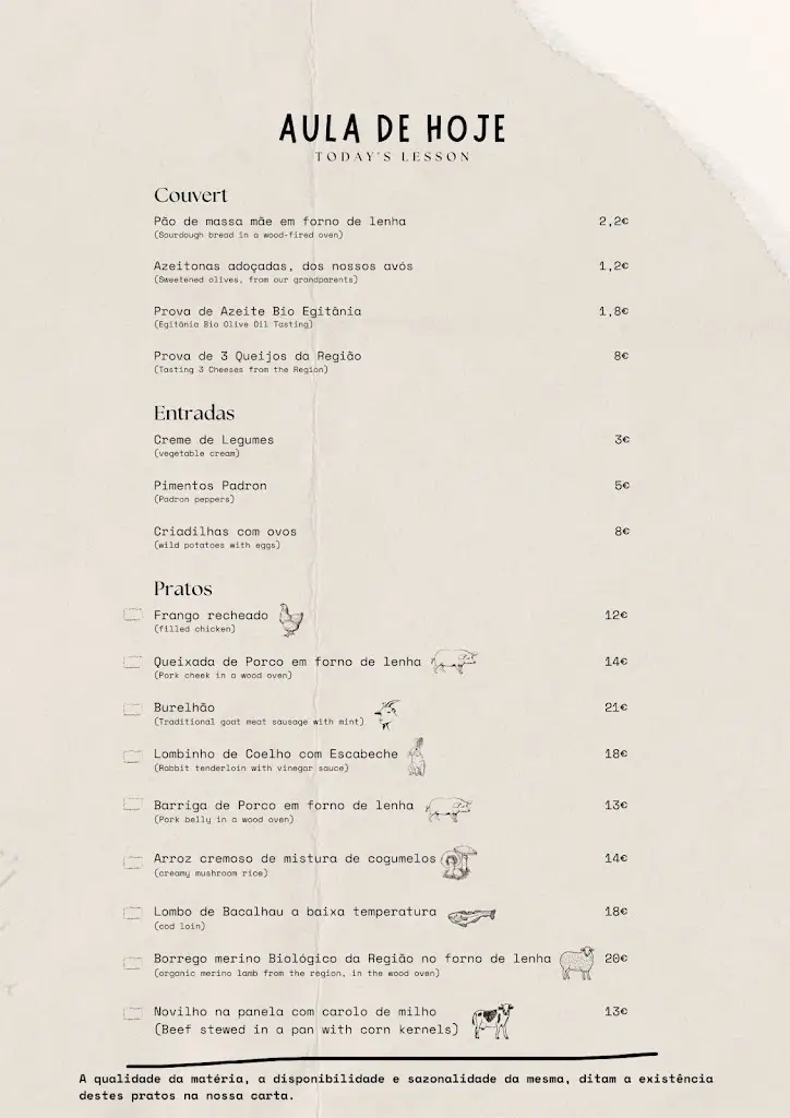 Menu_Old School Restaurante & Bistrô_Monsanto_imagen_1