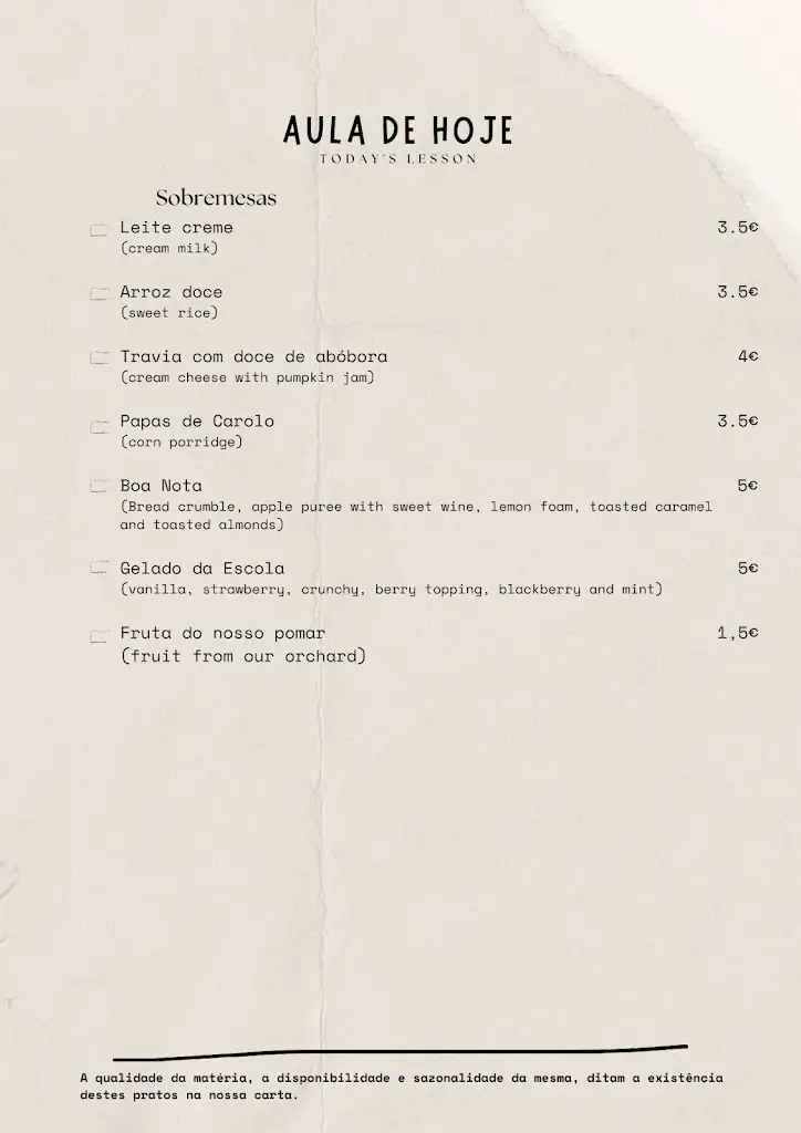 Menu_Old School Restaurante & Bistrô_Monsanto_imagen_2