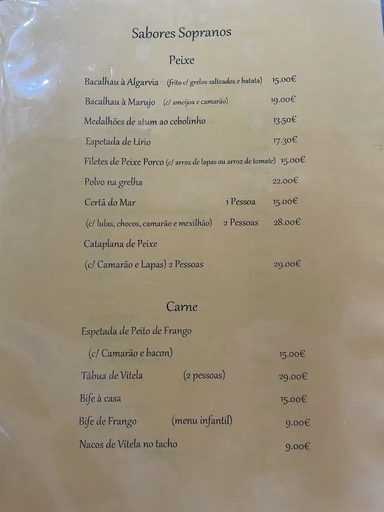 Menu_Sabores Sopranos Sao jorge_Calheta de São Jorge_immagine_2