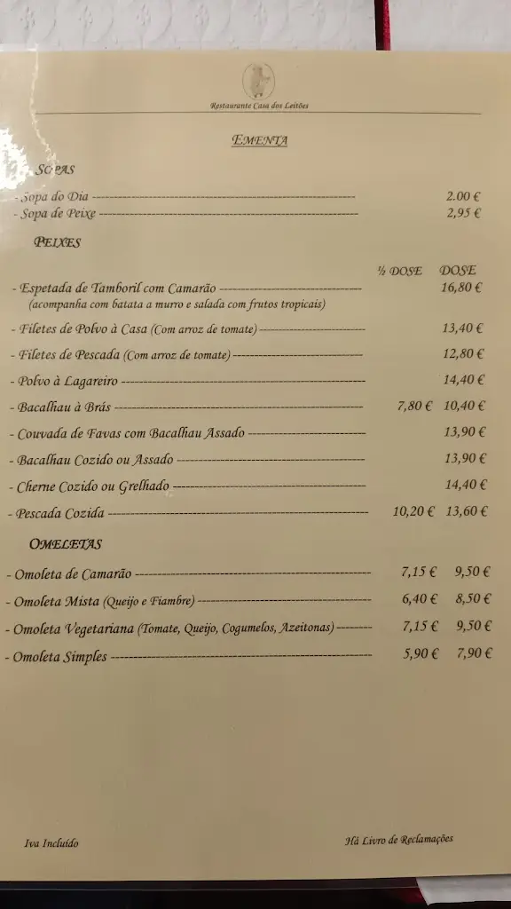 Menu_Casa dos Leitões_Ferreira do Zêzere_immagine_1
