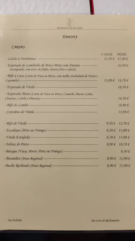 Menu_Casa dos Leitões_Ferreira do Zêzere_immagine_2