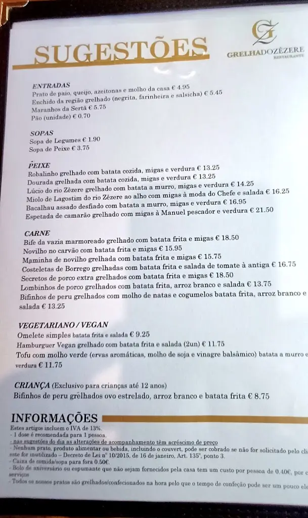 Menu_A Grelha do Zêzere_Ferreira do Zêzere_imagen_1