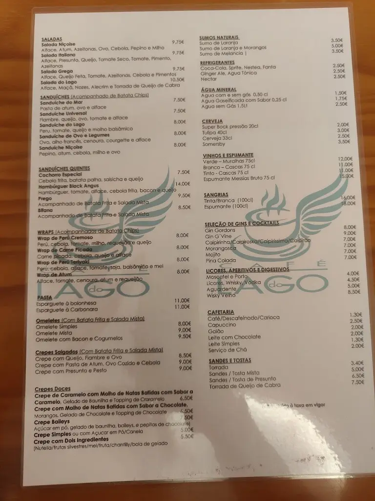 Menu_Café do Lago_Ferreira do Zêzere_immagine_2