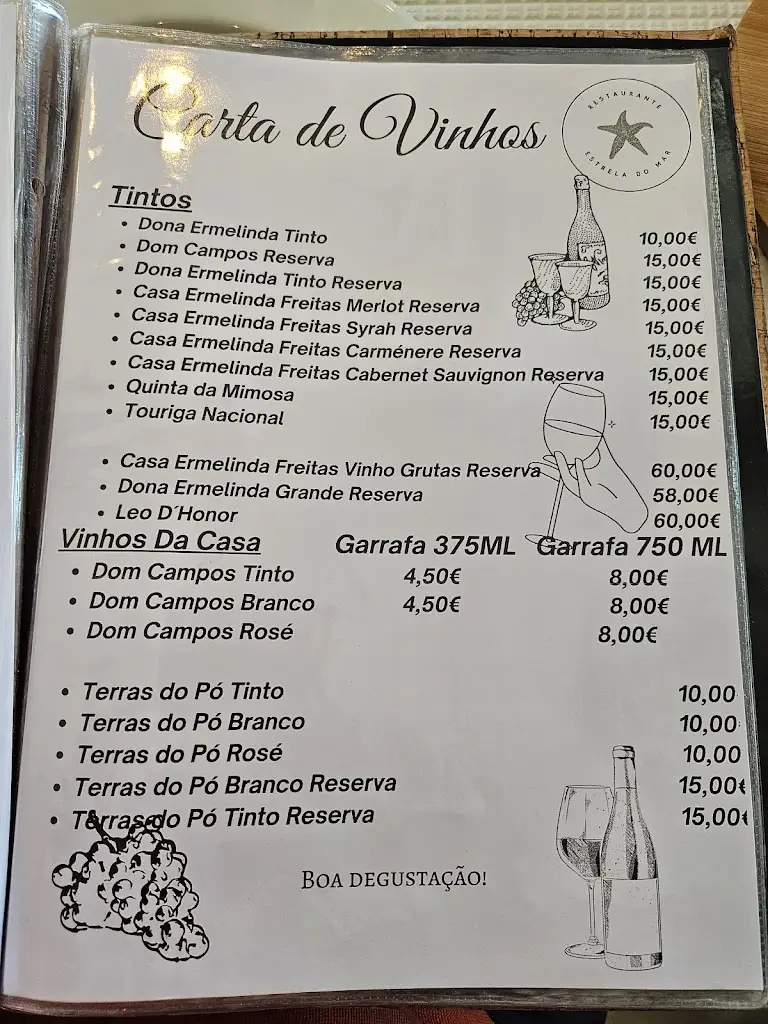 Menu_Restaurante Estrela do Mar_Poceirão_immagine_1