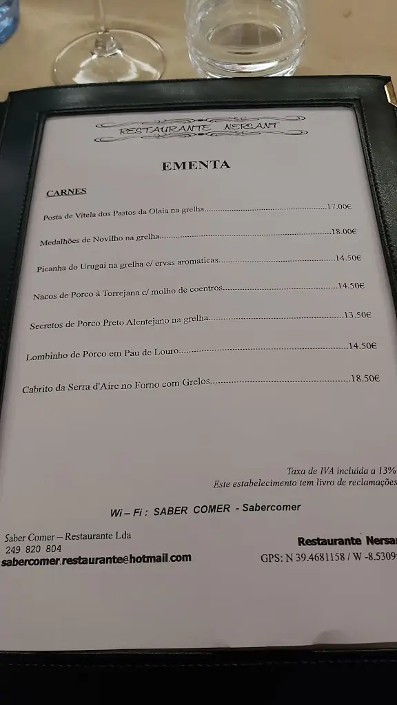 Menu_Restaurante Nersant_Torres Novas_immagine_1