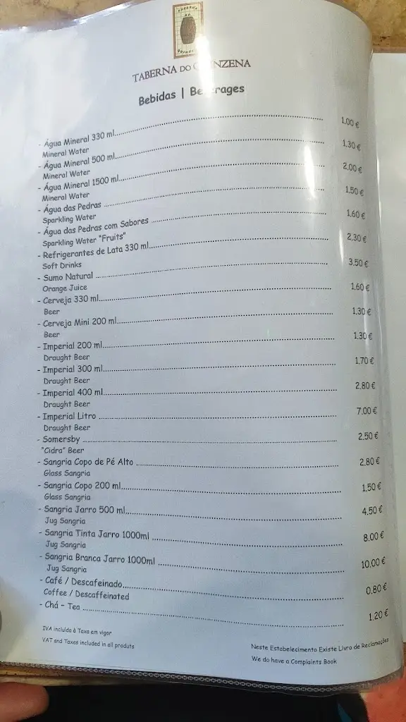 Menu_Taberna do Quinzena_Vale de Santarém_immagine_2