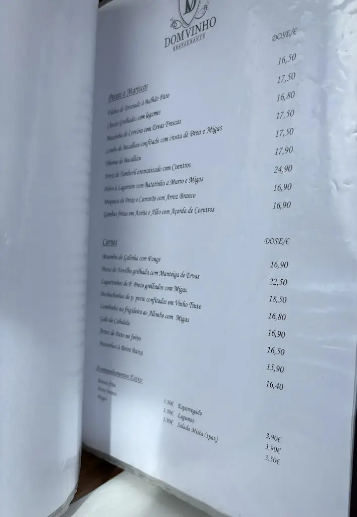 Menu_Restaurante Dom Vinho_Sardoal_imagen_2