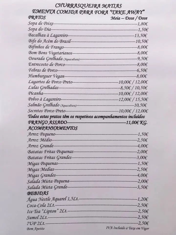 Menu_Restaurante Churrasqueira Matias_Rio Maior_immagine_2