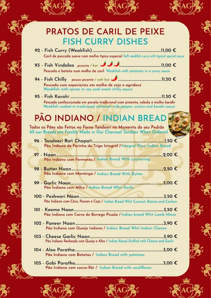 Menu_Maharaja Restaurante Indiano - Rio Maior_Rio Maior_immagine_3