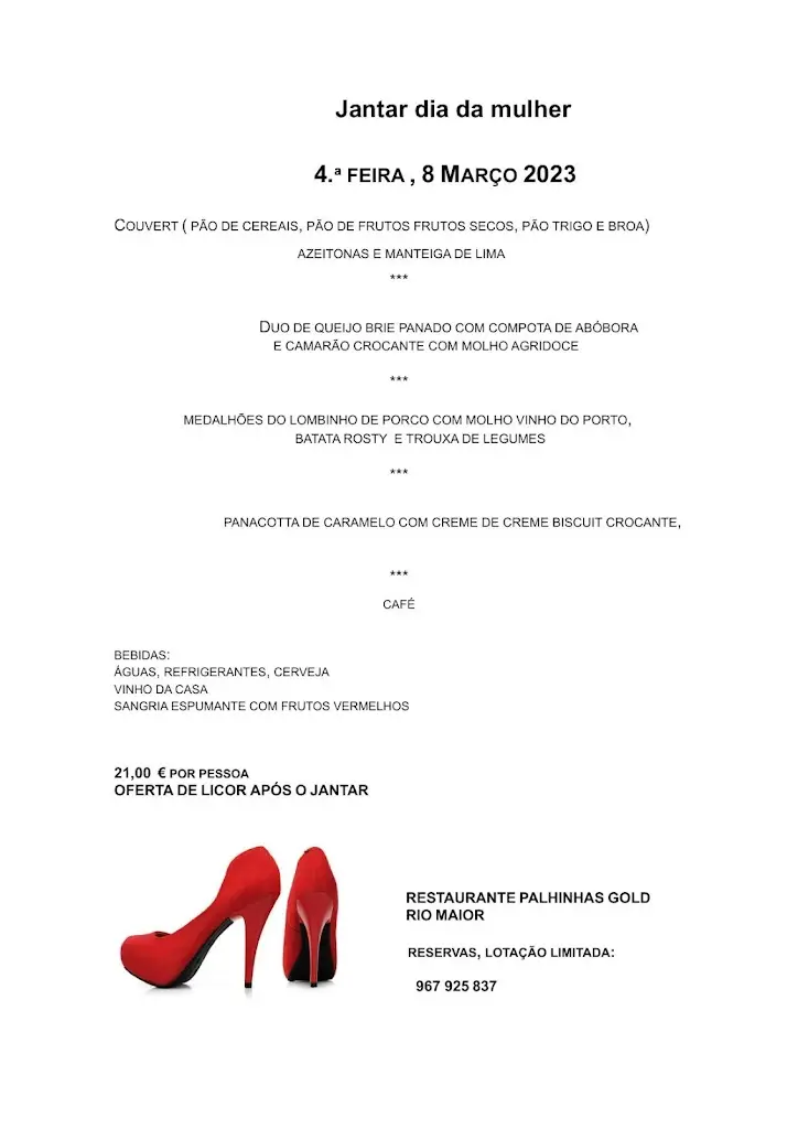 Menu_Palhinhas Gold_Rio Maior_immagine_2