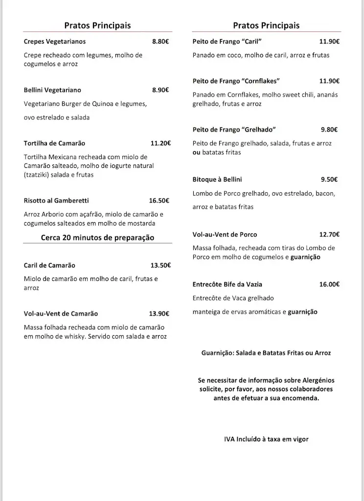 Menu_BISTRO BELLINI_Rio Maior_image_2