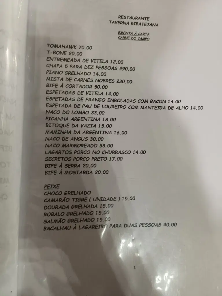 Menu_Taverna Ribatejana - Restaurante_Samora Correia_immagine_3