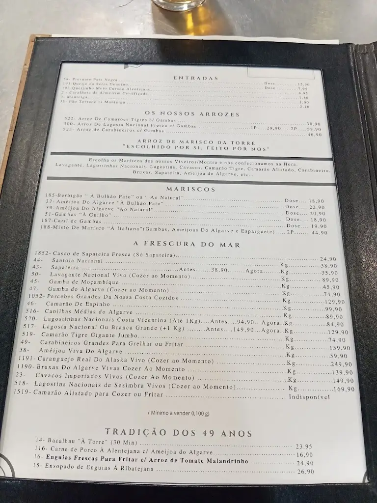 Menu_A Torre_Samora Correia_immagine_1