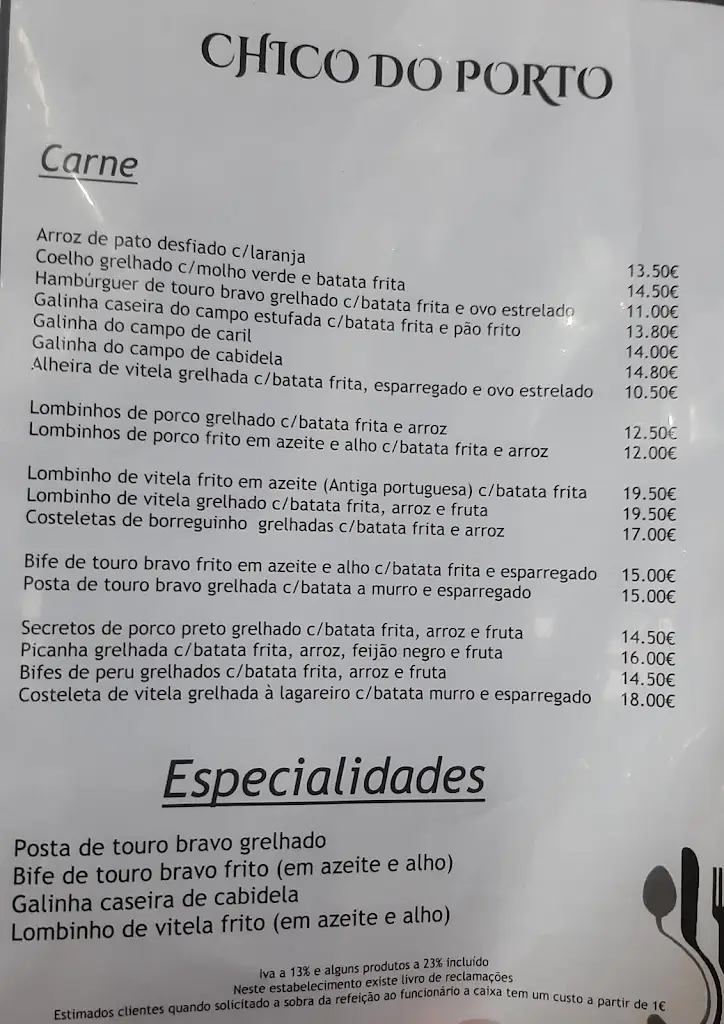 Menu_Chico do Porto_Samora Correia_imagen_1