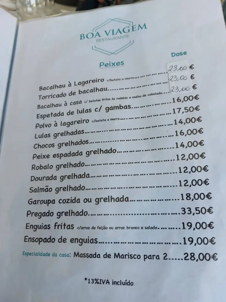 Menu_Boa Viagem - Restaurante_Samora Correia_image_1
