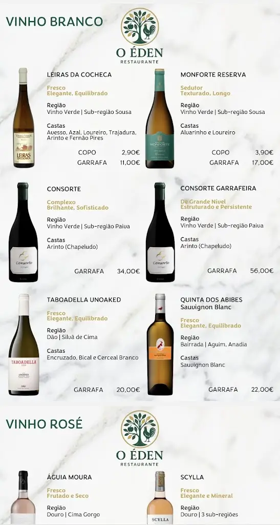 Menu_Restaurante O Éden_Oliveira do Bairro_immagine_1
