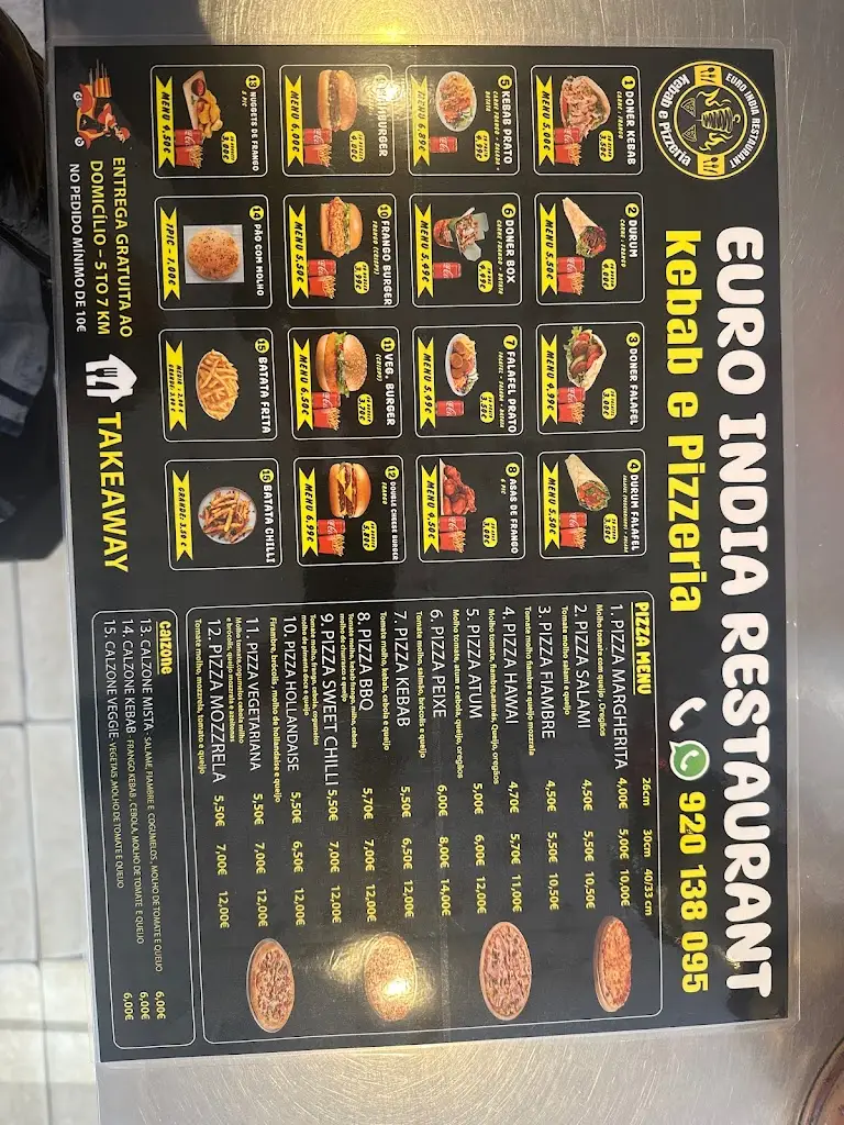 Menu_Euro India Restaurant Kebab e Pizzeria_Amora_immagine_2