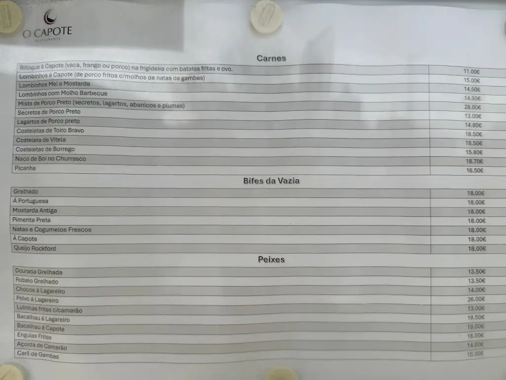 Menu_O Capote Restaurante_Santarém_imagen_1