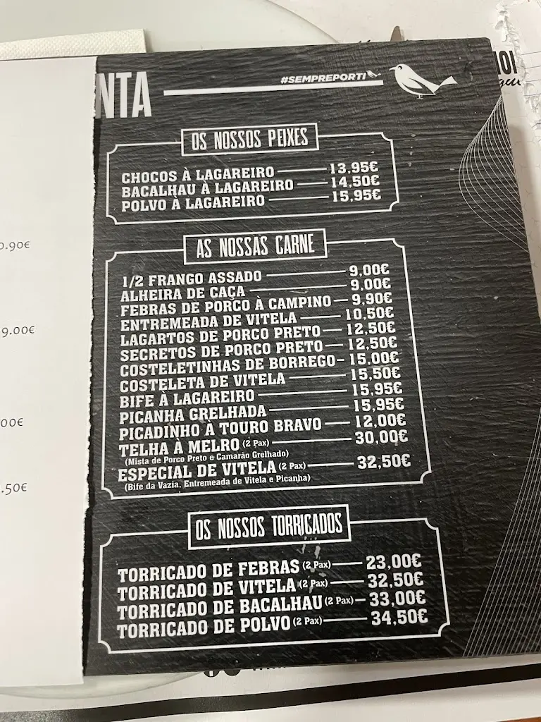 Menu_Restaurante O Melro_Santarém_immagine_1