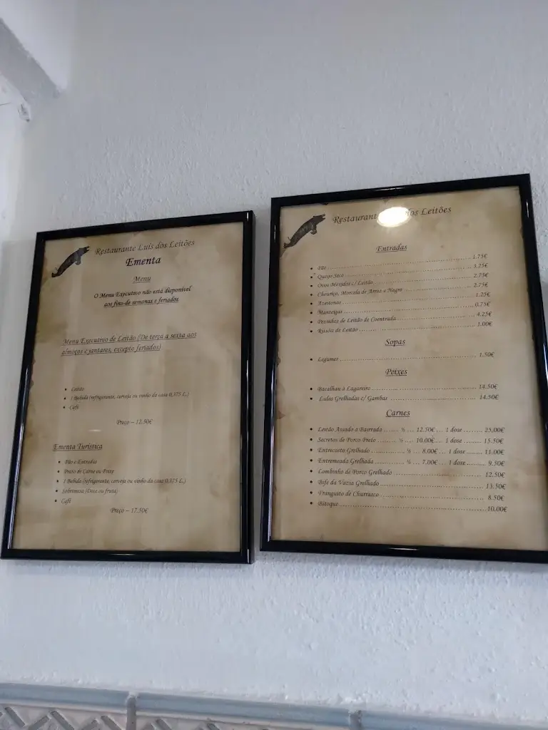 Menu_Restaurante Luís dos Leitões_Santarém_immagine_4