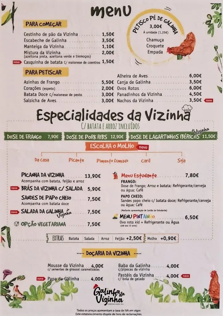 Menu_Galinha da Vizinha - Santarém Centro_Santarém_image_1