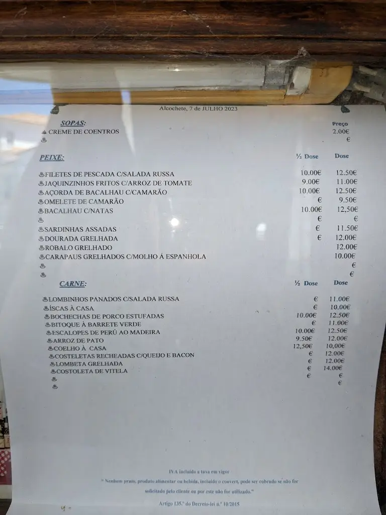 Menu_Barrete Verde_Alcochete_immagine_1