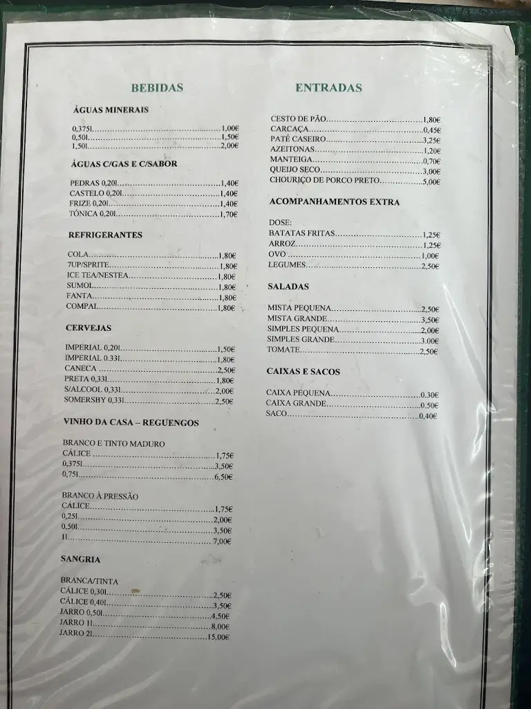 Menu_Barrete Verde_Alcochete_immagine_3