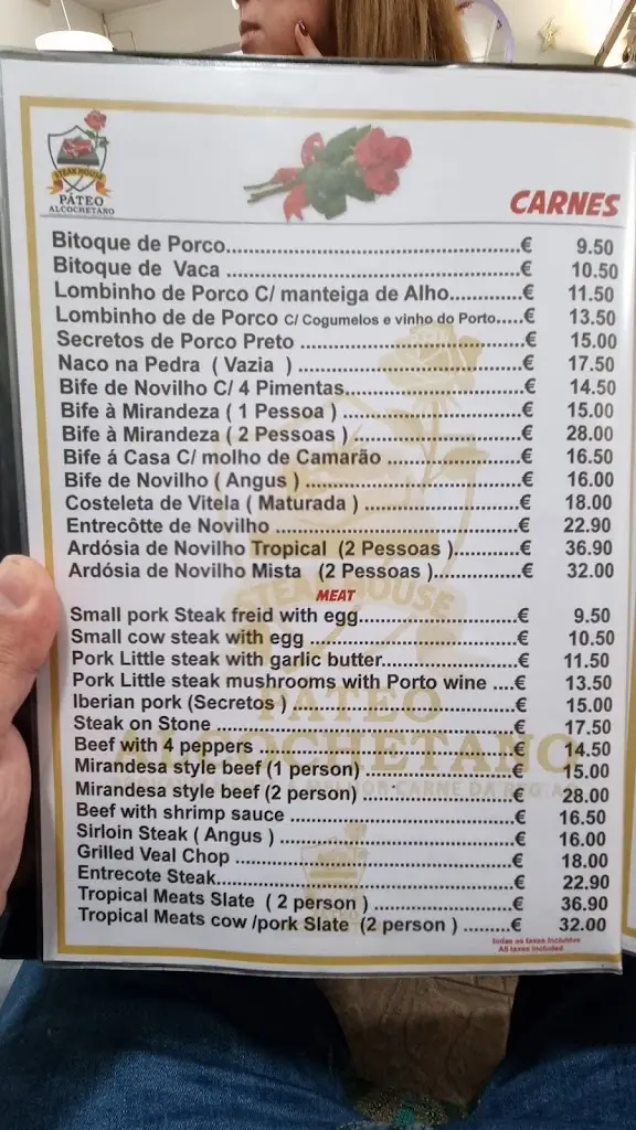 Menu_Steak House Pateo Alcochetano_Alcochete_immagine_1