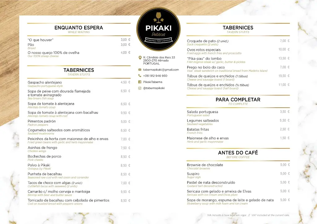 Menu_Pikaki Taberna Portuguesa_Almada_image_1
