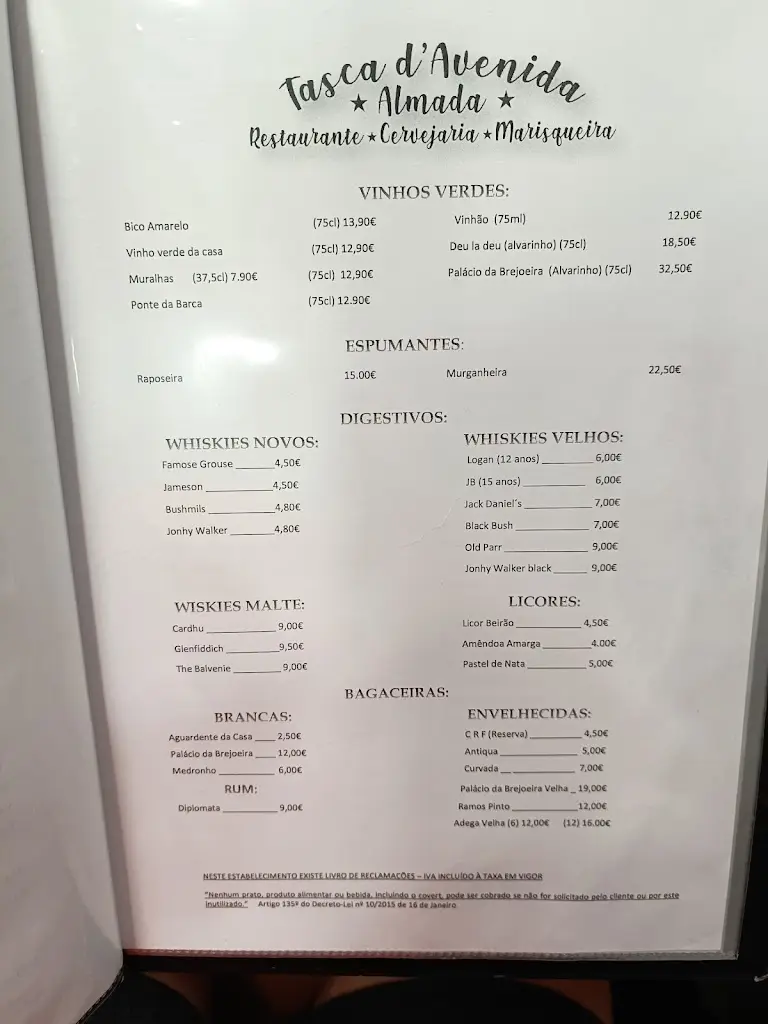 Menu_Tasca D'Avenida_Almada_immagine_2