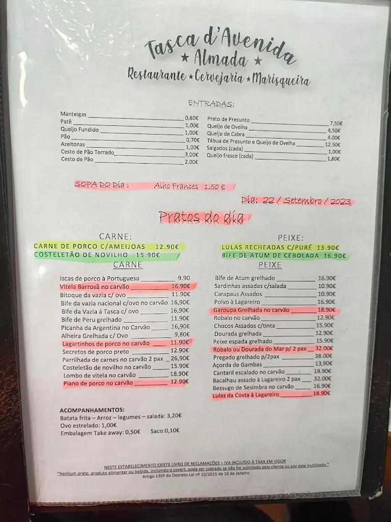 Menu_Tasca D'Avenida_Almada_immagine_3