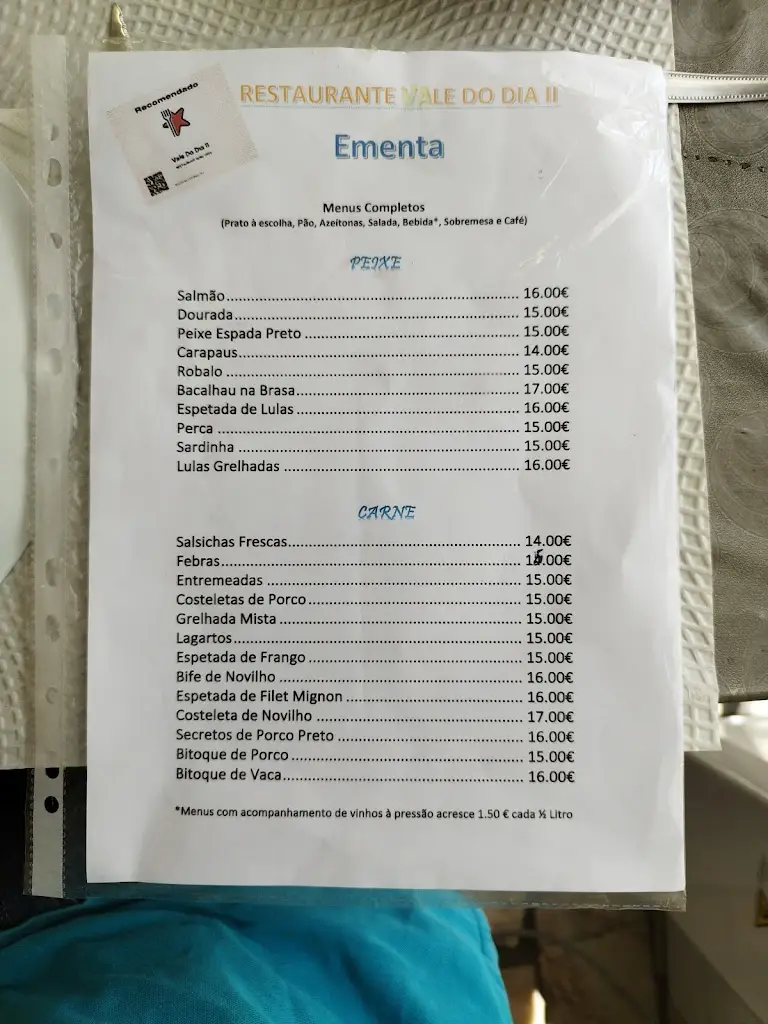 Menu_Vale Do Dia II_Barreiro_Alhos Vedros_immagine_1