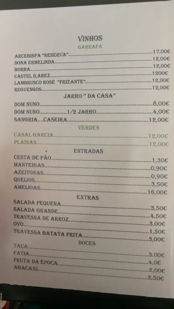 Menu_O Cantinho da Ribeira Velha_Alcácer do Sal_image_3