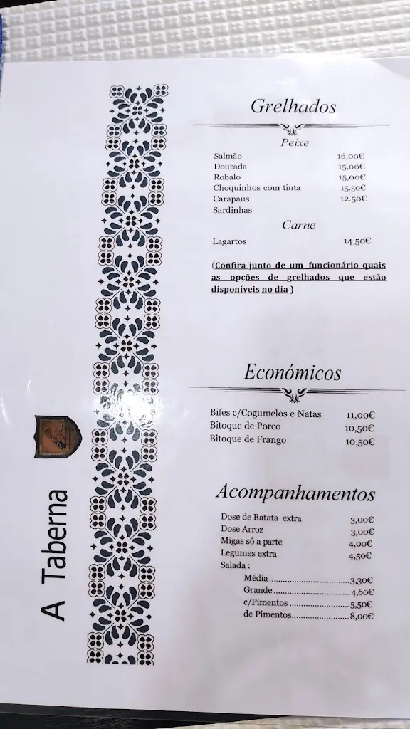 Menu_A Taberna_Alcácer do Sal_immagine_1