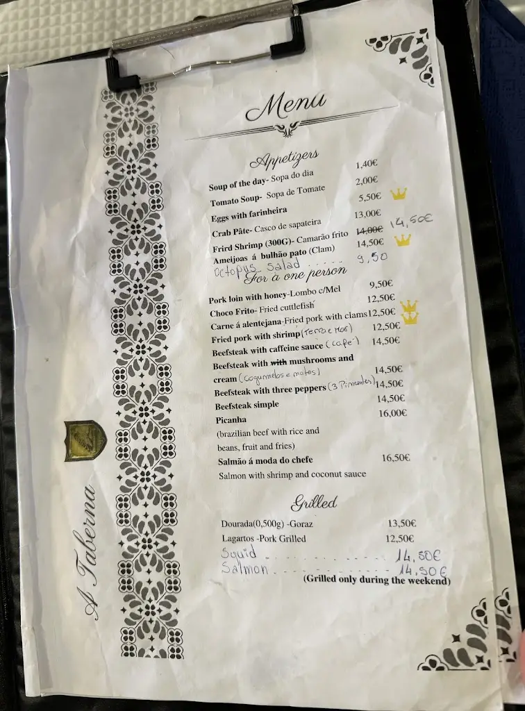 Menu_A Taberna_Alcácer do Sal_immagine_3