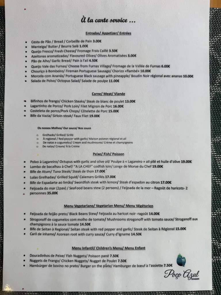 Menu_Restaurante Poço Azul_Fenais da Ajuda_immagine_4