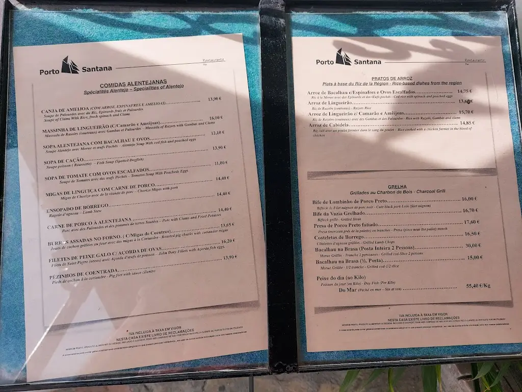 Menu_Porto Santana_Alcácer do Sal_immagine_3
