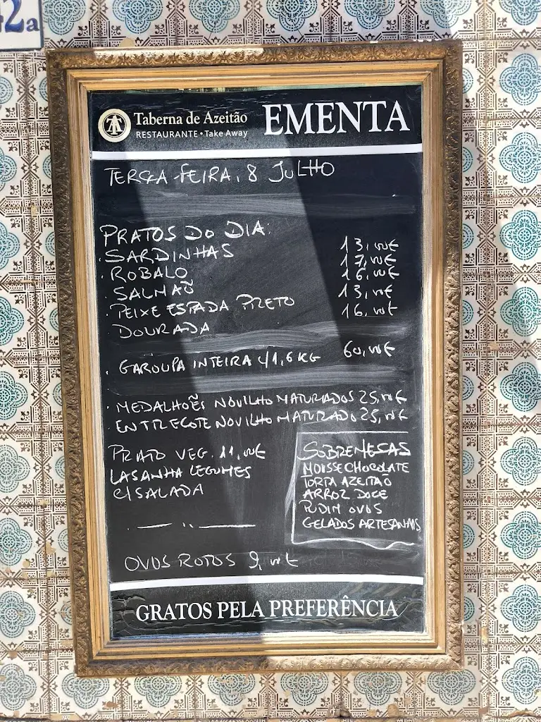 Menu_Taberna de Azeitão_Azeitão_immagine_1