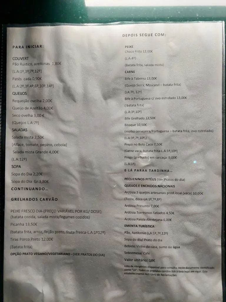 Menu_Taberna de Azeitão_Azeitão_immagine_4