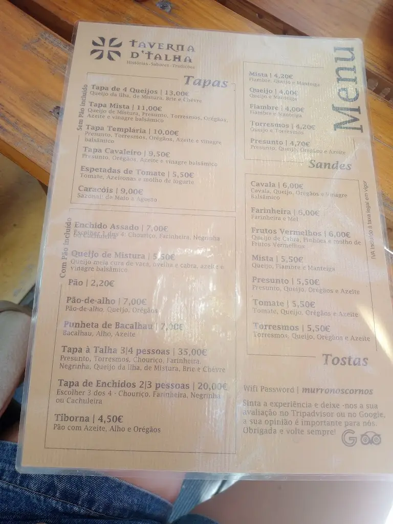 Menu_Taverna d'Talha_Tomar_immagine_2