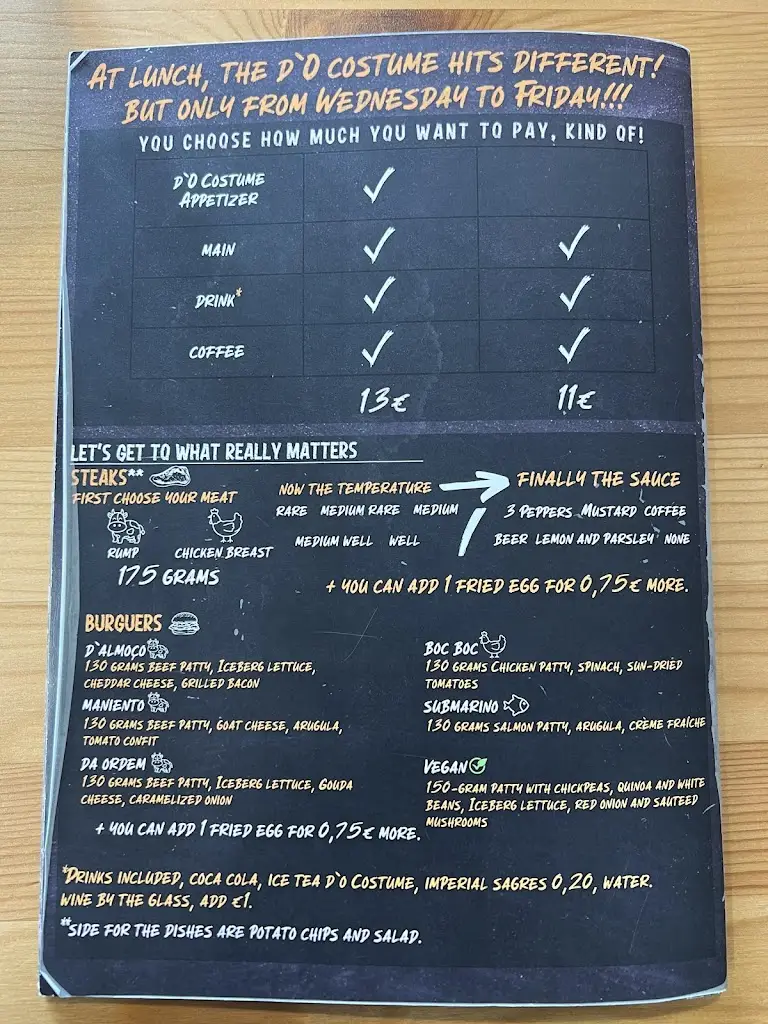 Menu_D’o Costume_Tomar_imagen_1