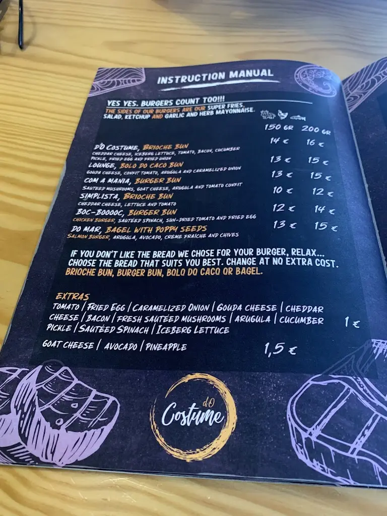 Menu_D’o Costume_Tomar_imagen_4