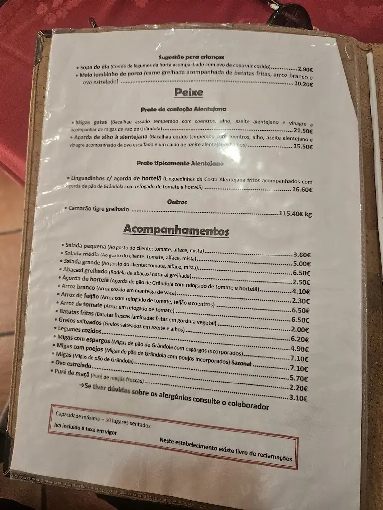 Menu_A Talha De Azeite_Grândola_immagine_2