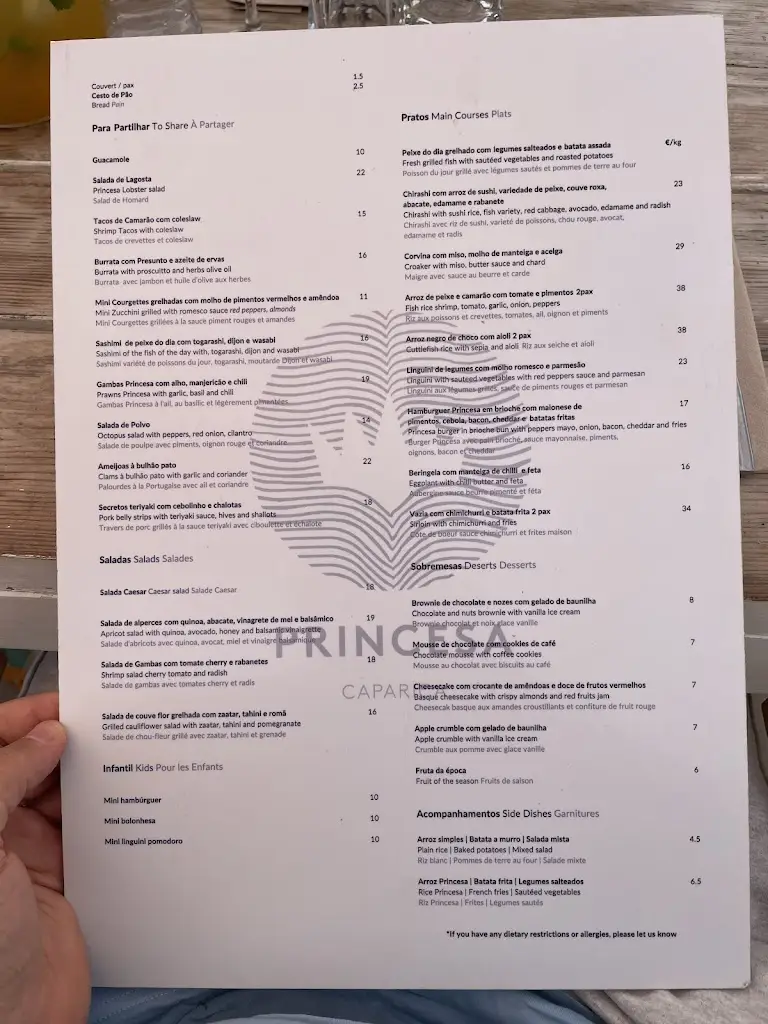 Menu_Princesa_Costa de Caparica_immagine_1
