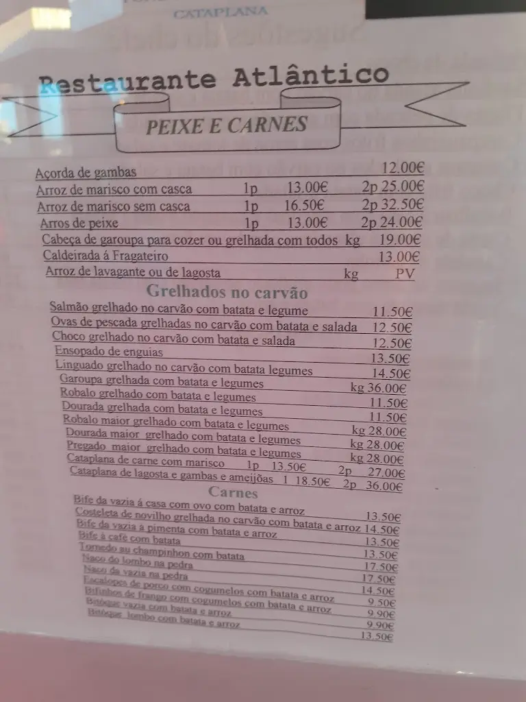 Menu_Marisqueira Atlântico_Costa de Caparica_imagen_3