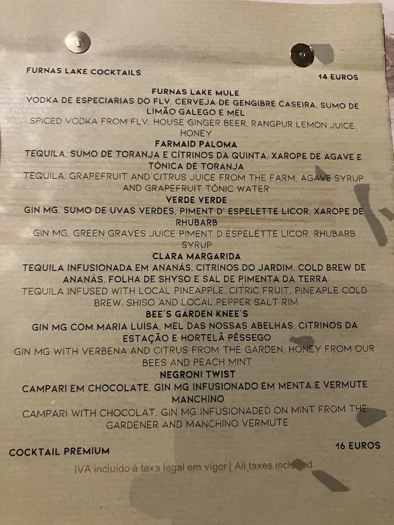 Menu_Furnas Lake Restaurant_Fenais da Ajuda_immagine_1