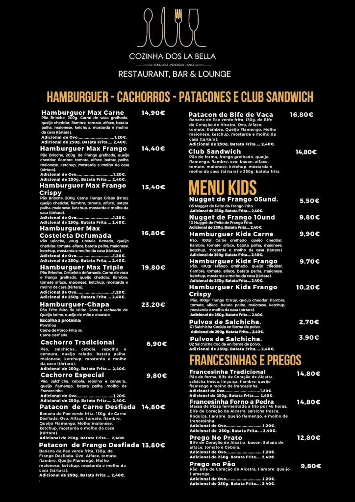 Menu_Cozinha Dos La Bella_Silvalde_immagine_1