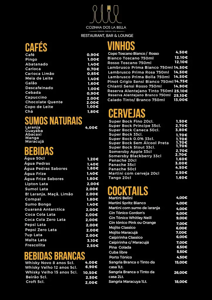 Menu_Cozinha Dos La Bella_Silvalde_immagine_3