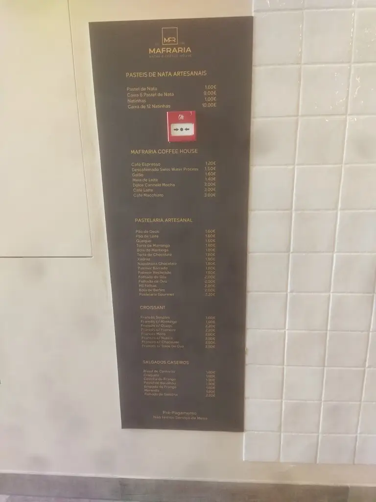 Menu_Mafraria Pastéis de Nata - Pinhal Novo_Pinhal Novo_immagine_2