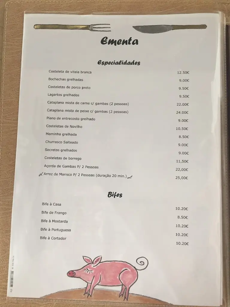 Menu_Restaurante O Central_Pinhal Novo_immagine_1